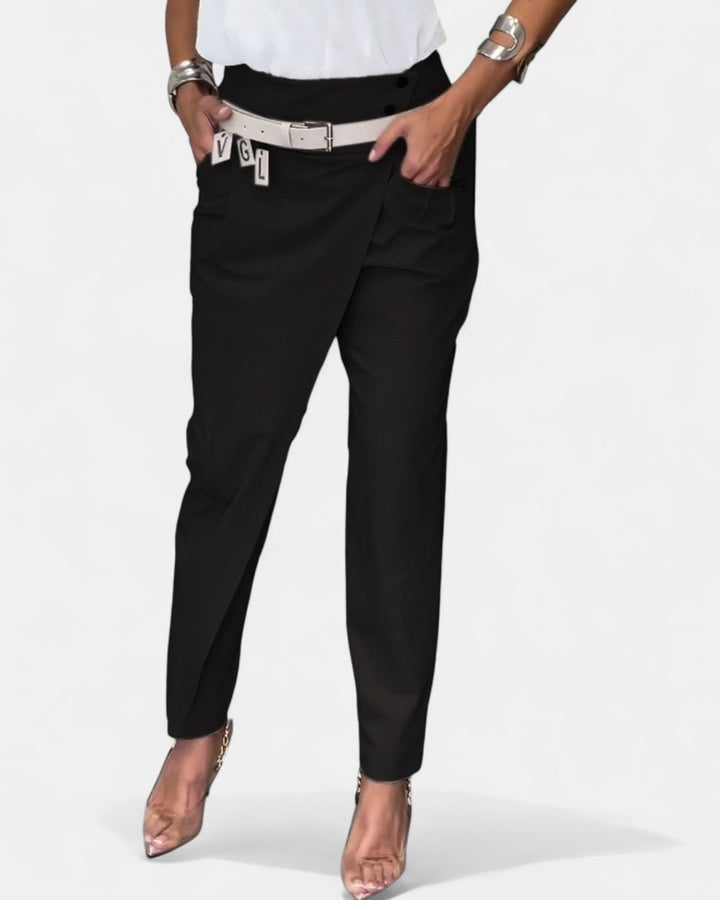 EMILIA | High-Waist Pants + Free Belt