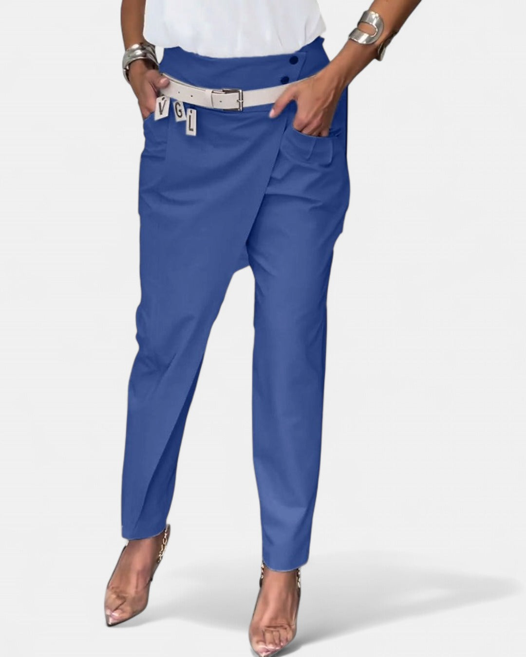 EMILIA | High-Waist Pants + Free Belt