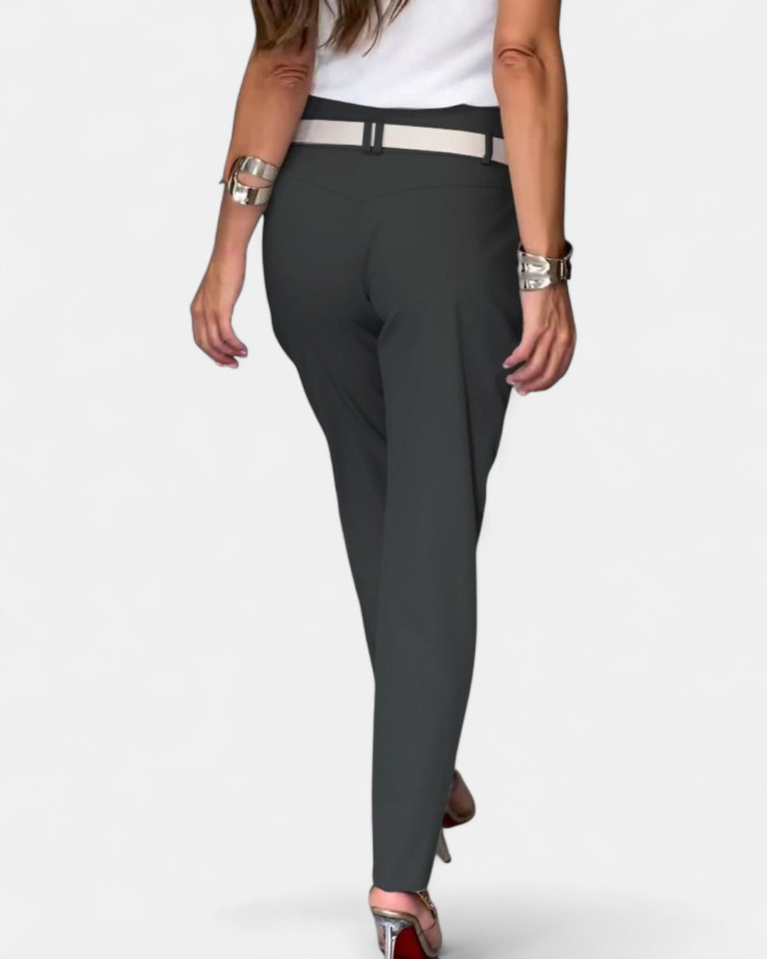 EMILIA | High-Waist Pants + Free Belt