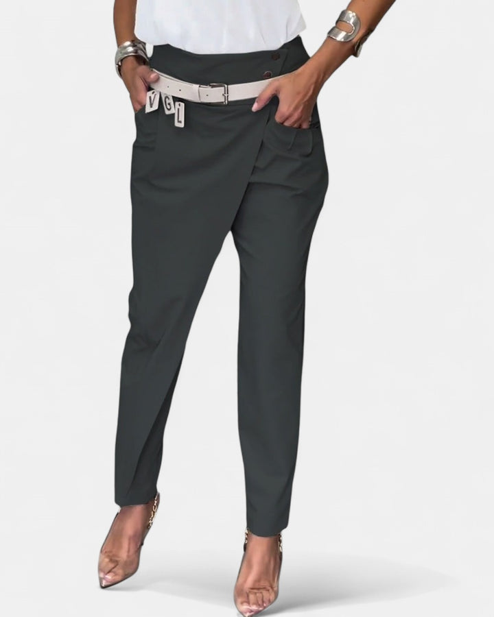 EMILIA | High-Waist Pants + Free Belt