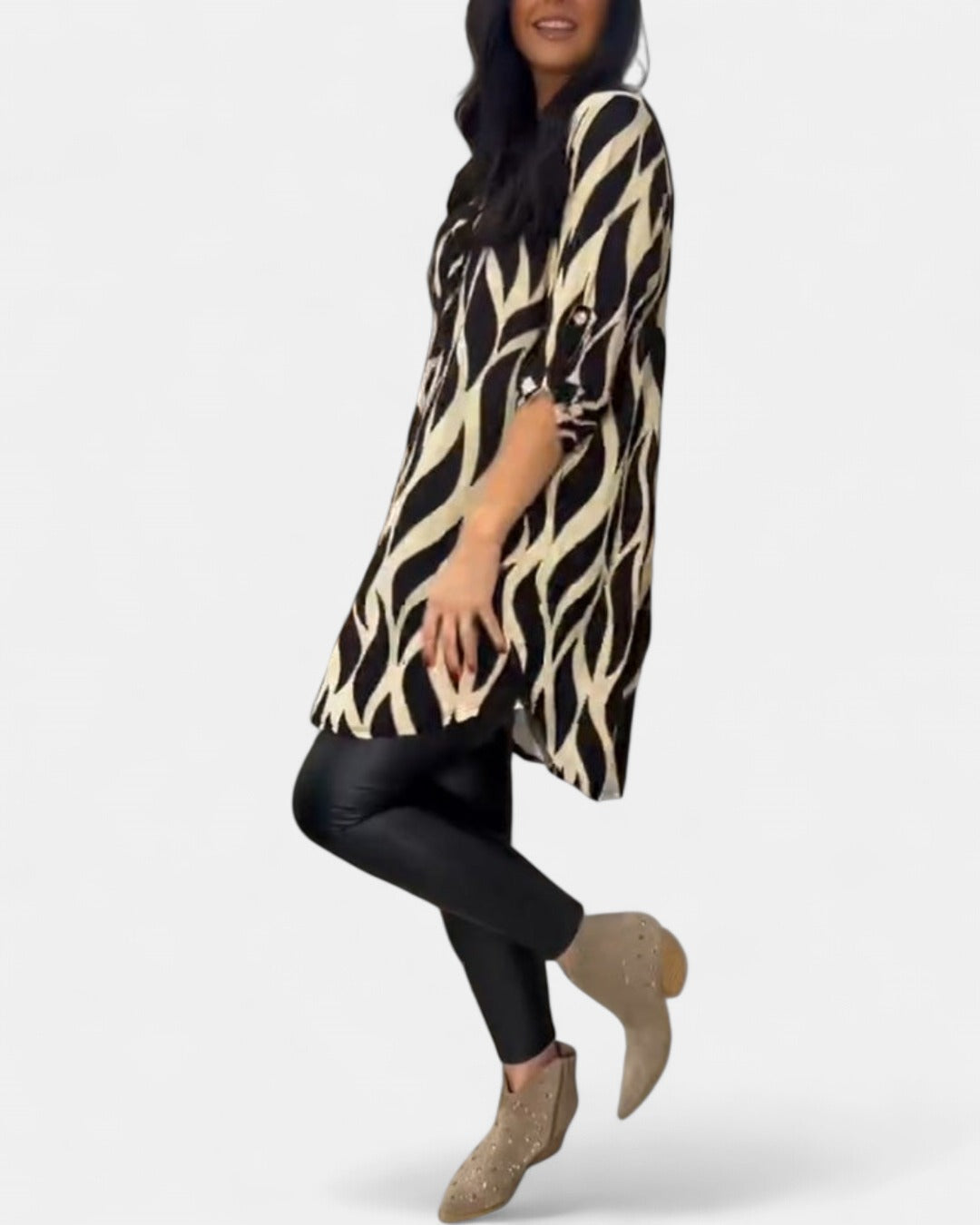 ALEXANDRA | Printed Loose-Fit Top