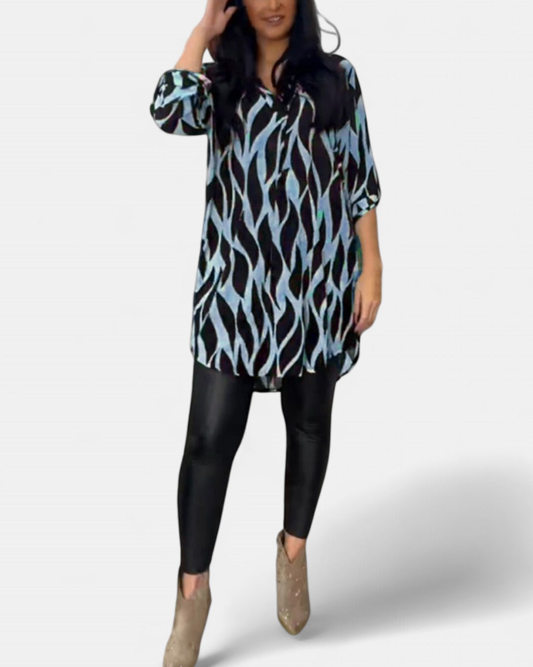 ALEXANDRA | Printed Loose-Fit Top