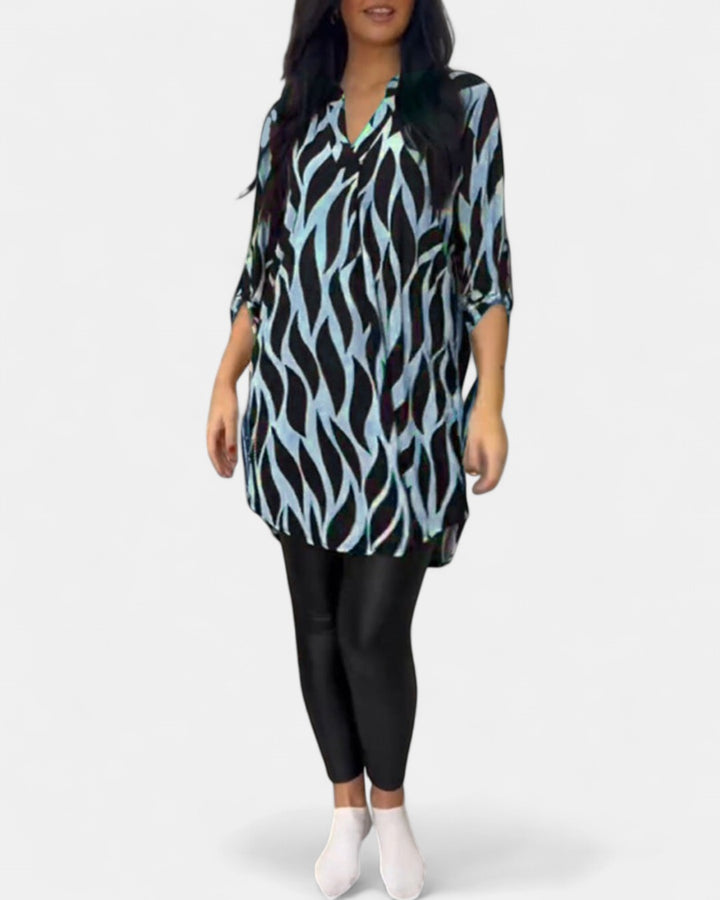 ALEXANDRA | Printed Loose-Fit Top