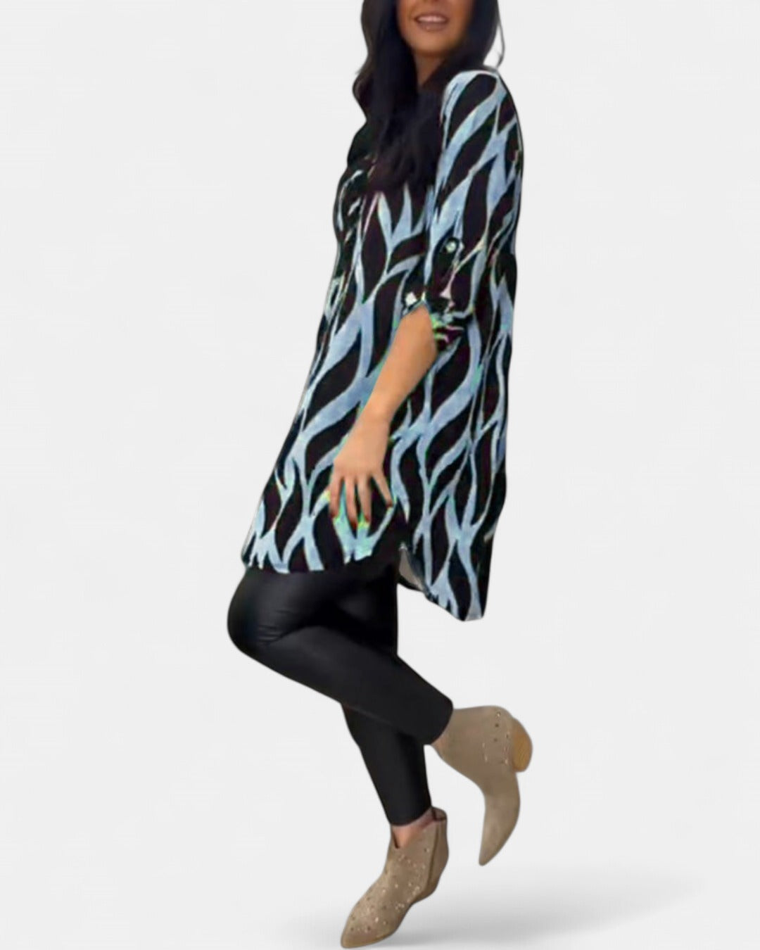 ALEXANDRA | Printed Loose-Fit Top