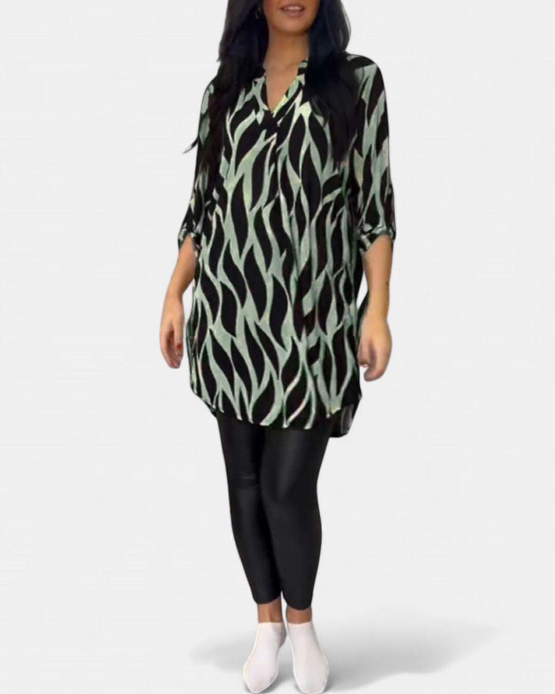 ALEXANDRA | Printed Loose-Fit Top
