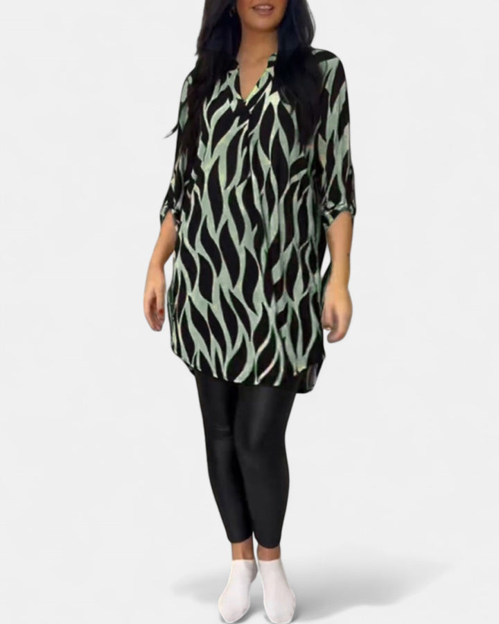 ALEXANDRA | Printed Loose-Fit Top
