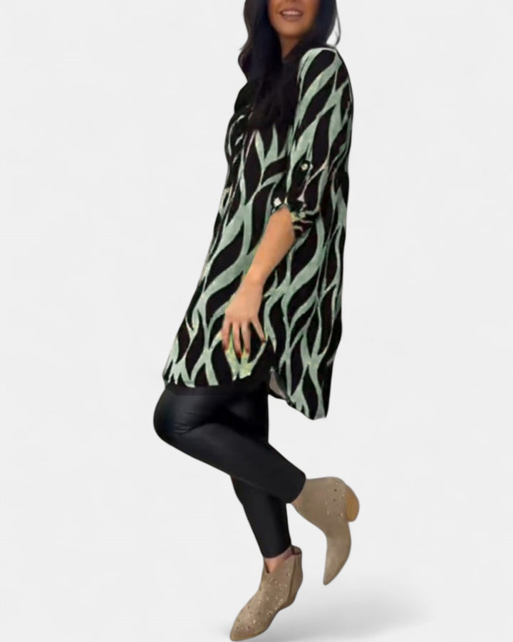 ALEXANDRA | Printed Loose-Fit Top