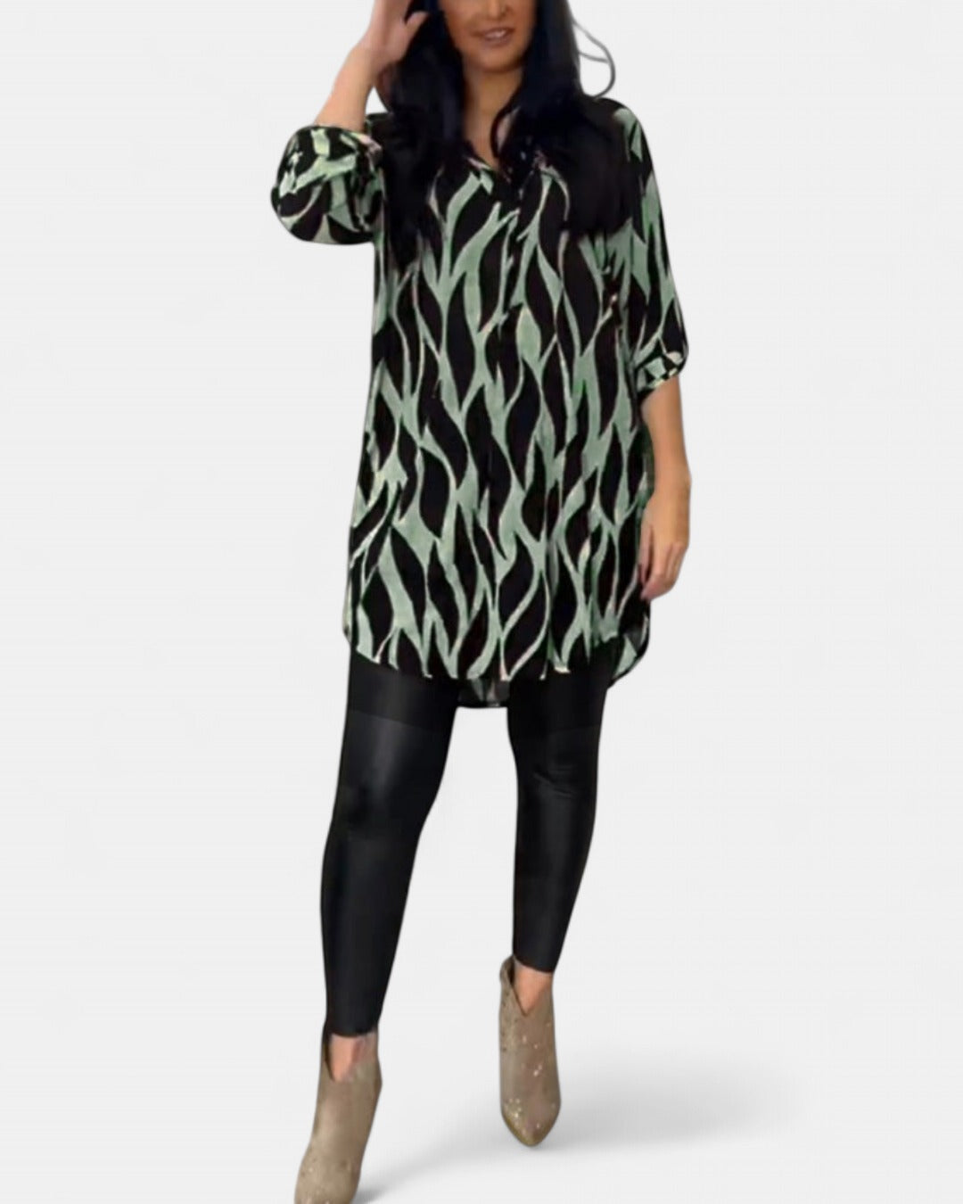 ALEXANDRA | Printed Loose-Fit Top