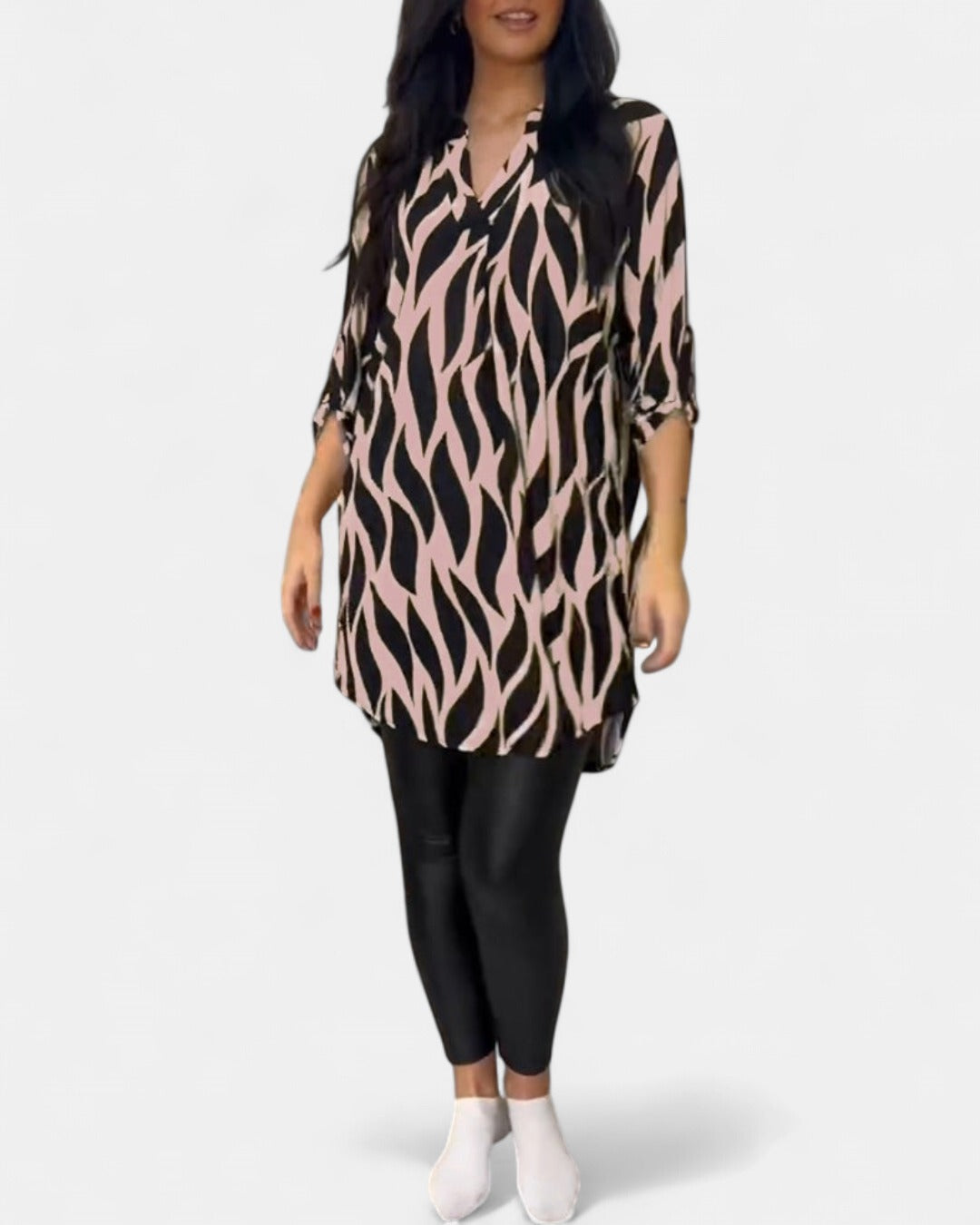 ALEXANDRA | Printed Loose-Fit Top