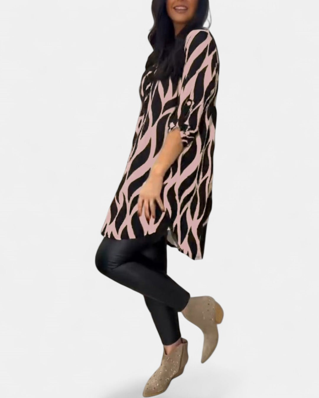 ALEXANDRA | Printed Loose-Fit Top