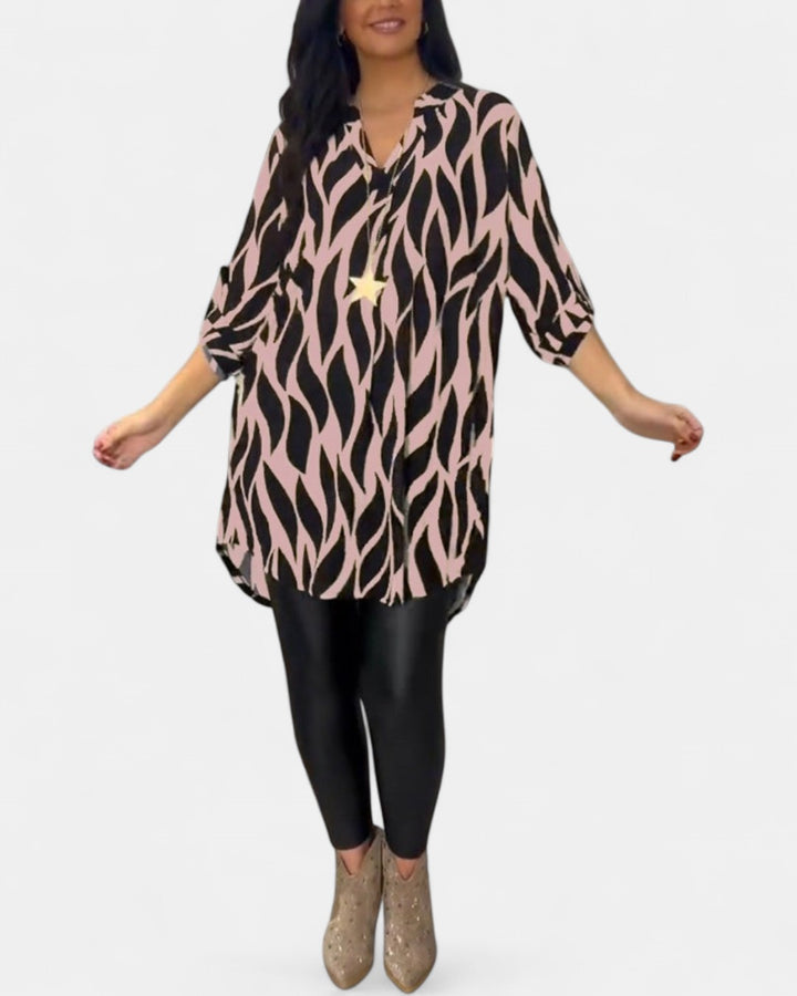 ALEXANDRA | Printed Loose-Fit Top