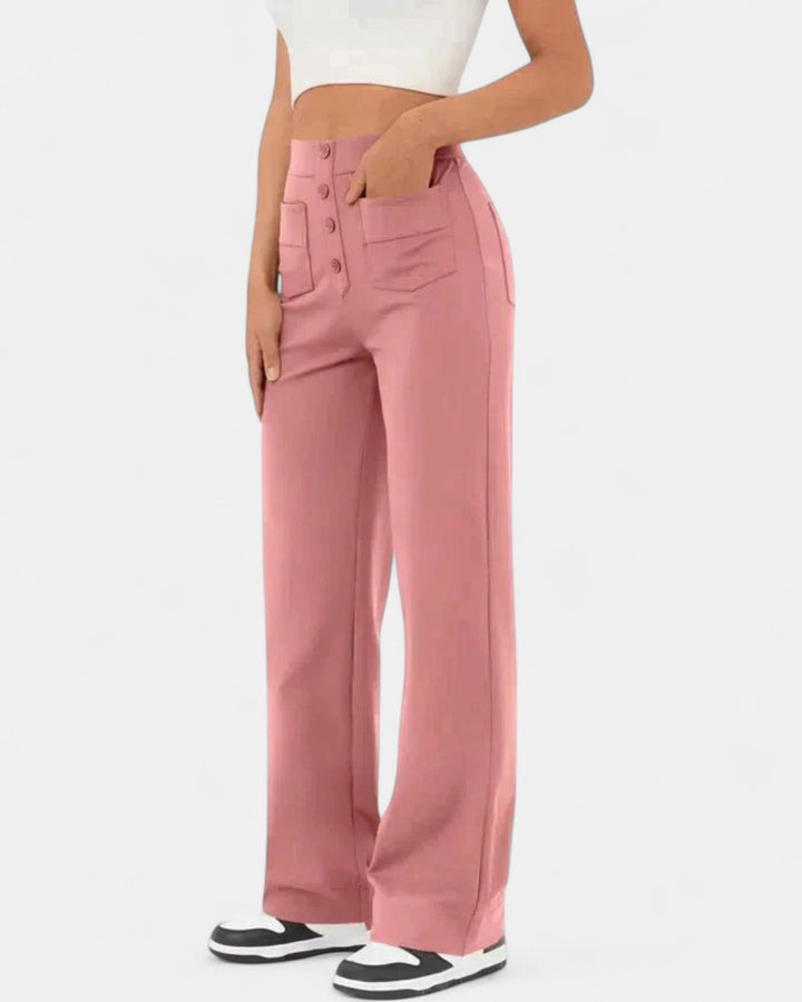 ARIA | High-waisted Elastic Trousers
