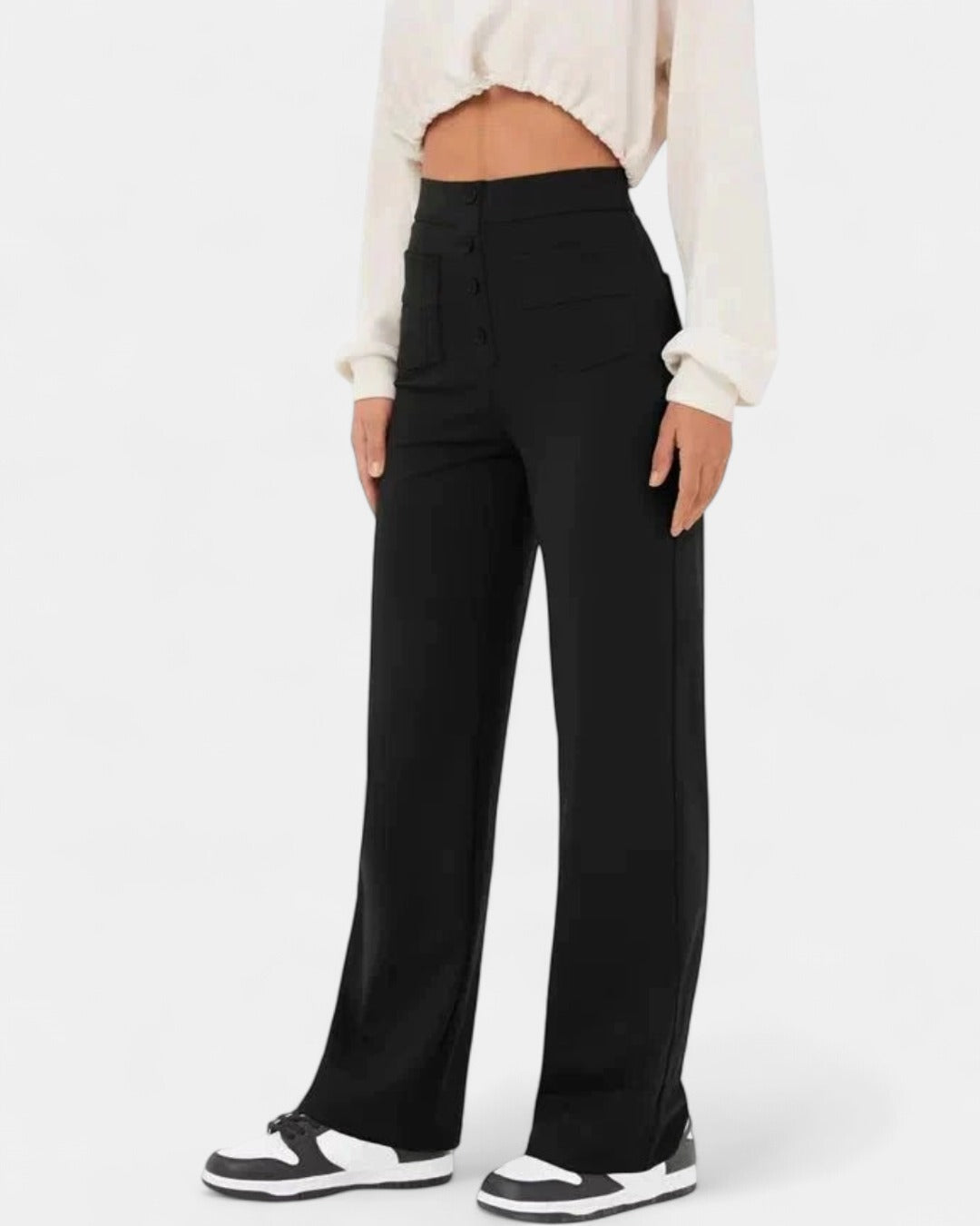 ARIA | High-waisted Elastic Trousers