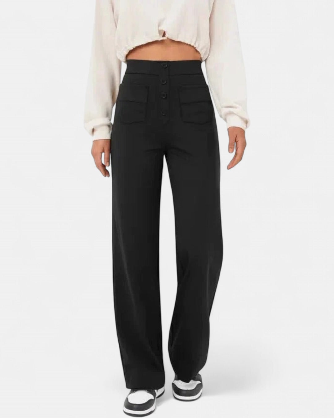 ARIA | High-waisted Elastic Trousers