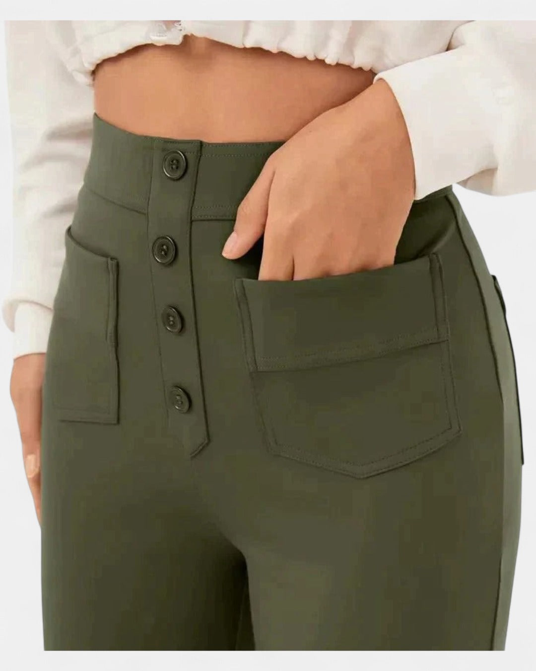 ARIA | High-waisted Elastic Trousers