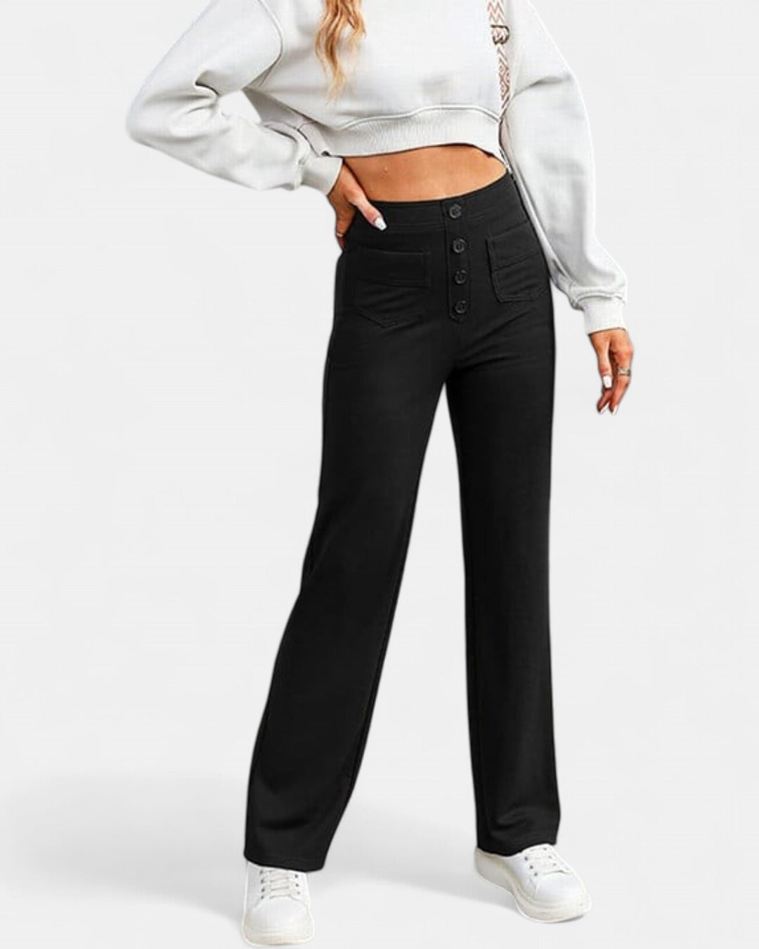 ARIA | High-waisted Elastic Trousers