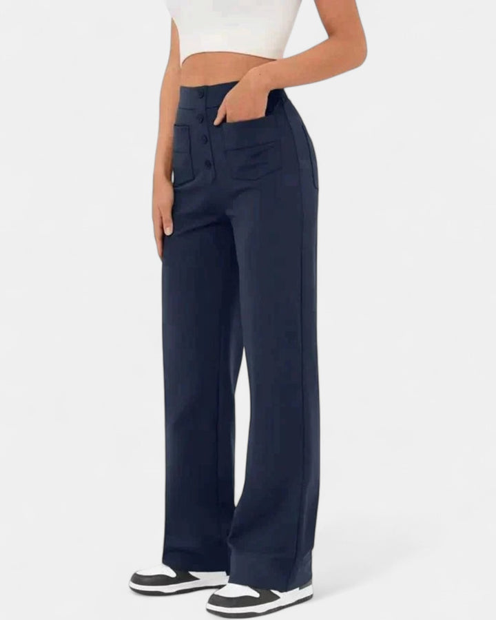 ARIA | High-waisted Elastic Trousers