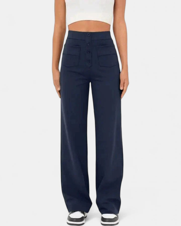 ARIA | High-waisted Elastic Trousers