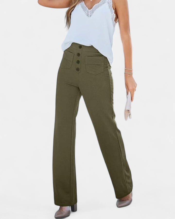ARIA | High-waisted Elastic Trousers