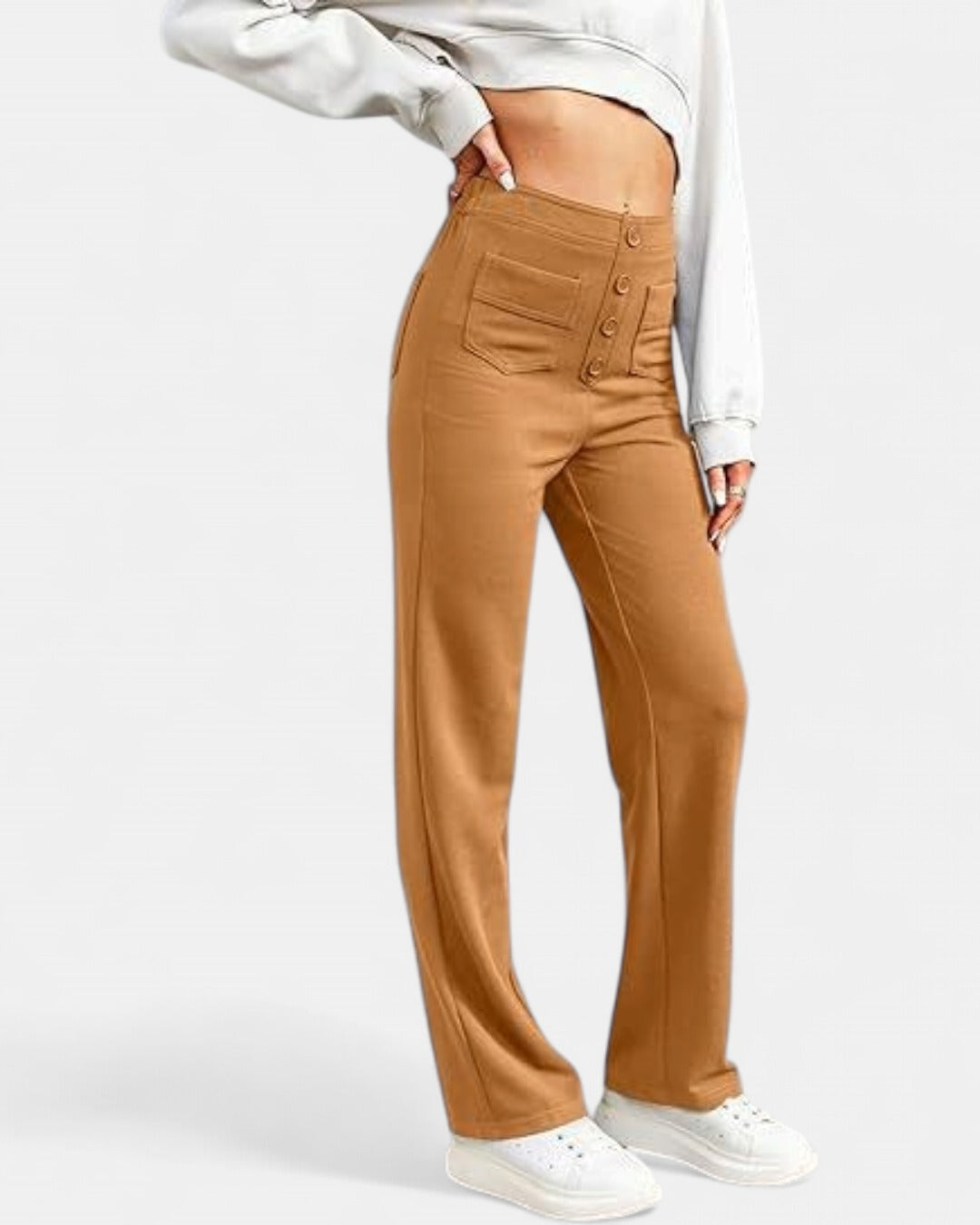 ARIA | High-waisted Elastic Trousers