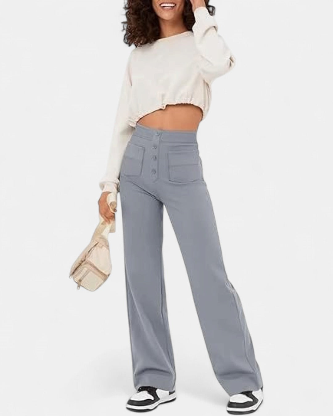 ARIA | High-waisted Elastic Trousers