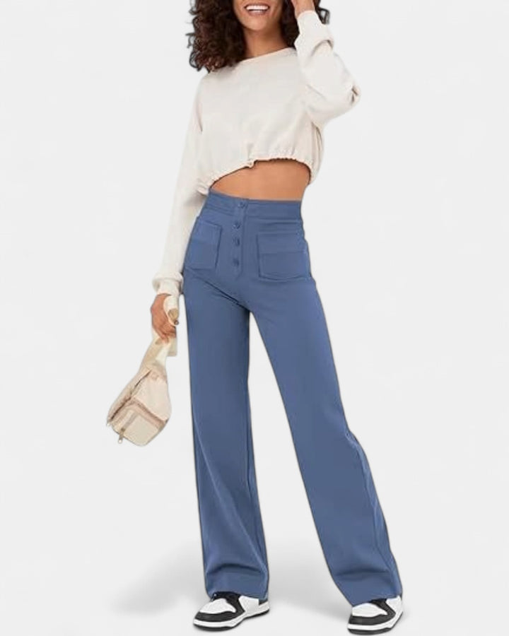 ARIA | High-waisted Elastic Trousers