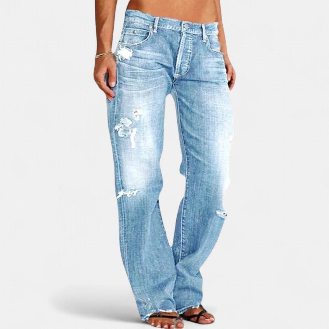 Viktoria Wide-Cut Denim Jeans
