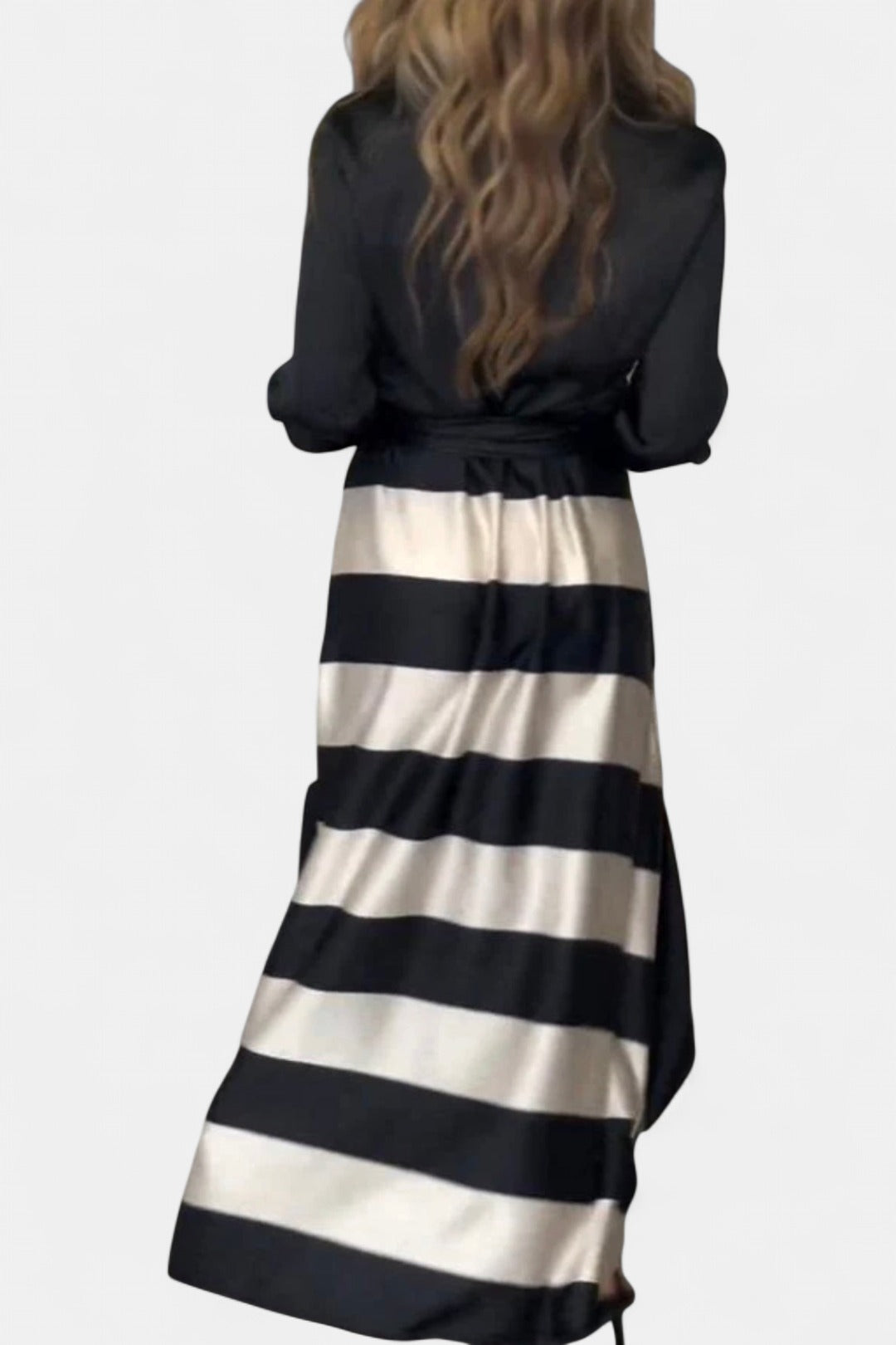 CALISTA | Satin Stripe Dress