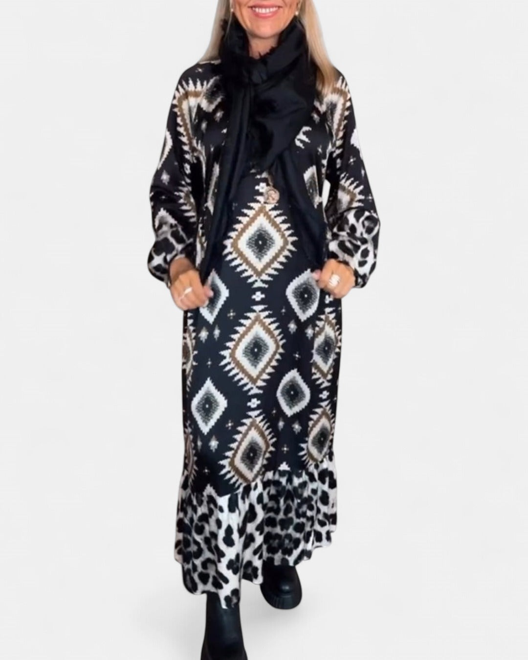 ZELLA | Luxe Geo Print Dress