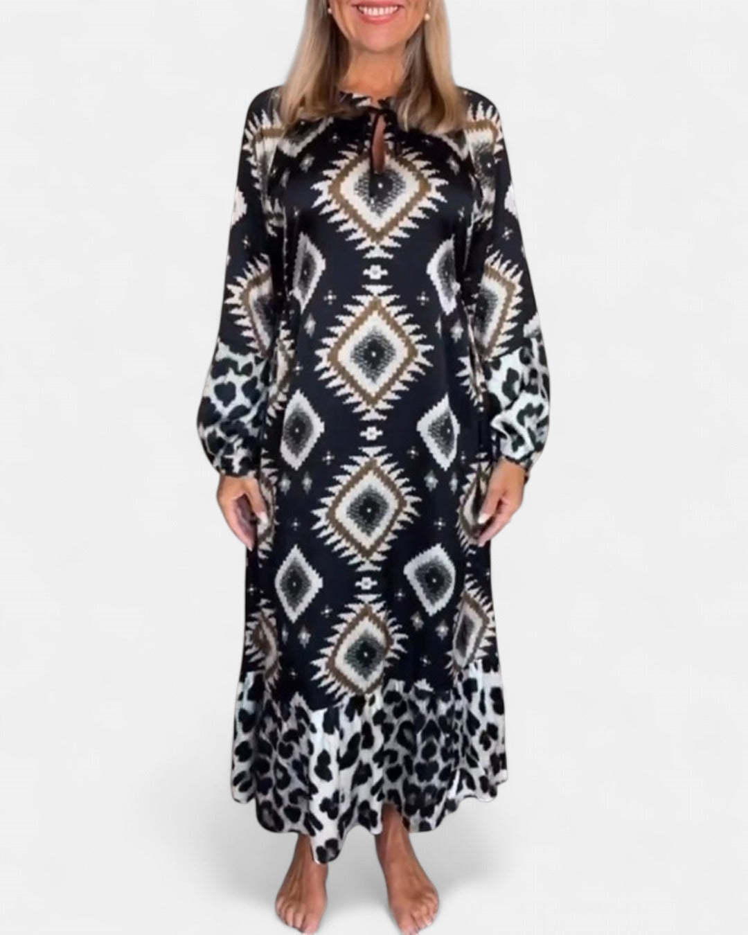 ZELLA | Luxe Geo Print Dress