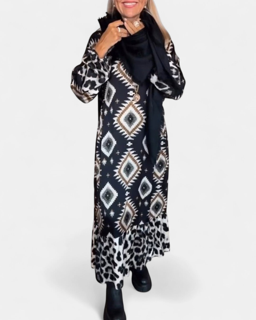 ZELLA | Luxe Geo Print Dress