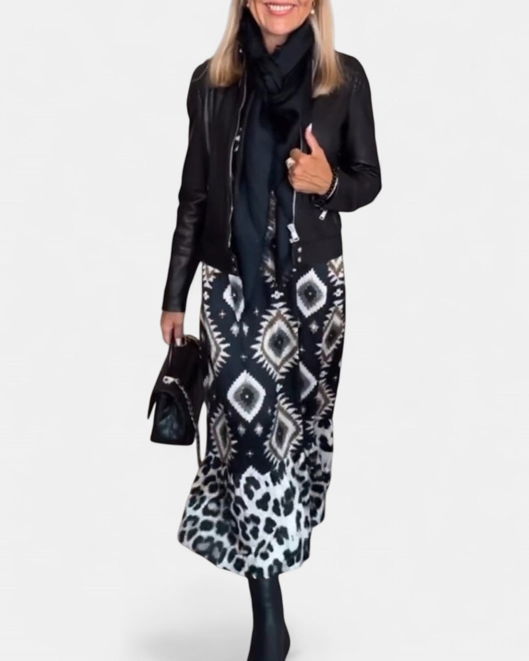 ZELLA | Luxe Geo Print Dress