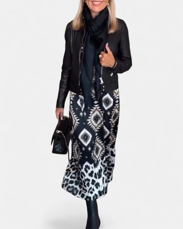 ZELLA | Luxe Geo Print Dress