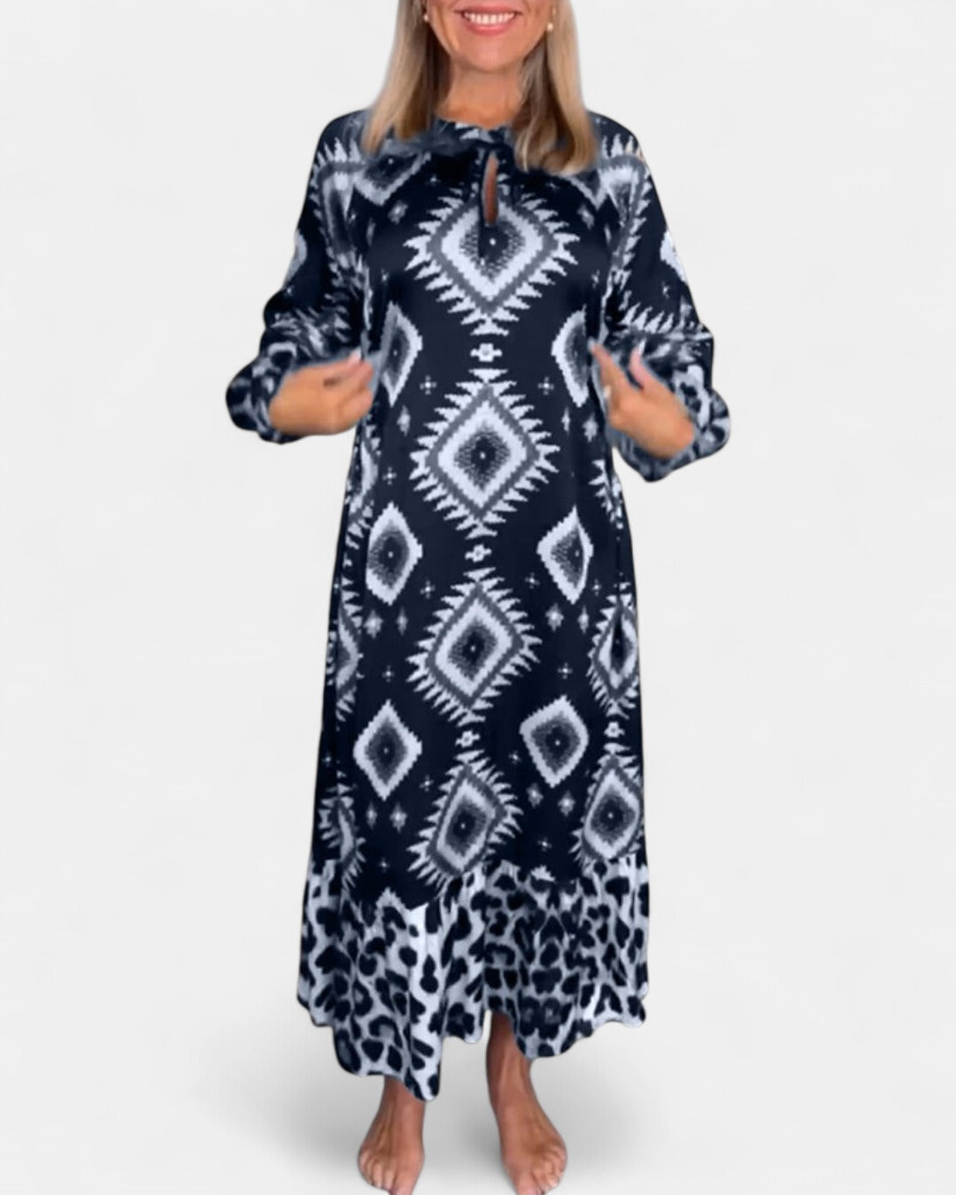 ZELLA | Luxe Geo Print Dress