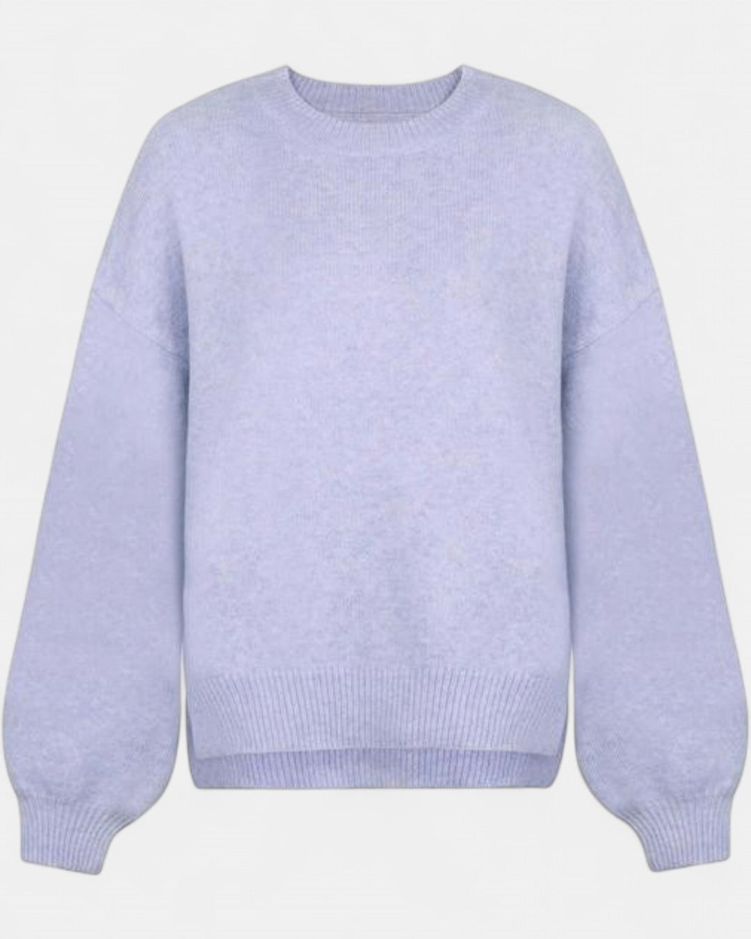 KIARA | Women's Drop Shoulder Split Hem Round Neck Sweater