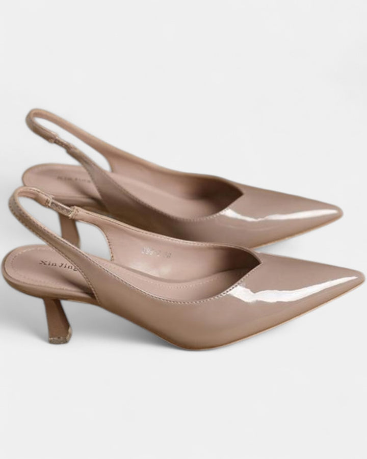 CLARA | Women Pointed Toe Slingback Heels for Work & Daily Wear