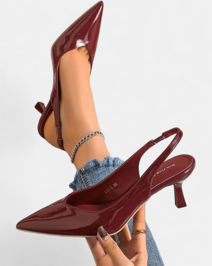 CLARA | Women Pointed Toe Slingback Heels for Work & Daily Wear