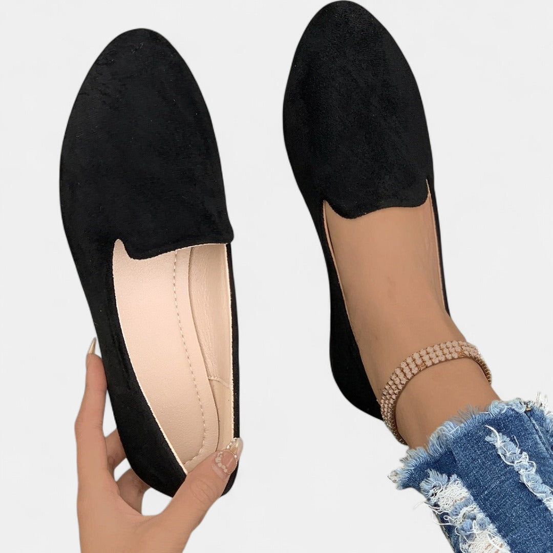 MIA | Women Solid Color Pointed Toe Slip On Flat Shoes