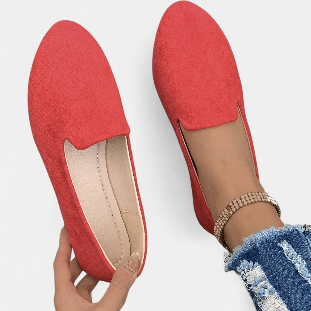 MIA | Women Solid Color Pointed Toe Slip On Flat Shoes