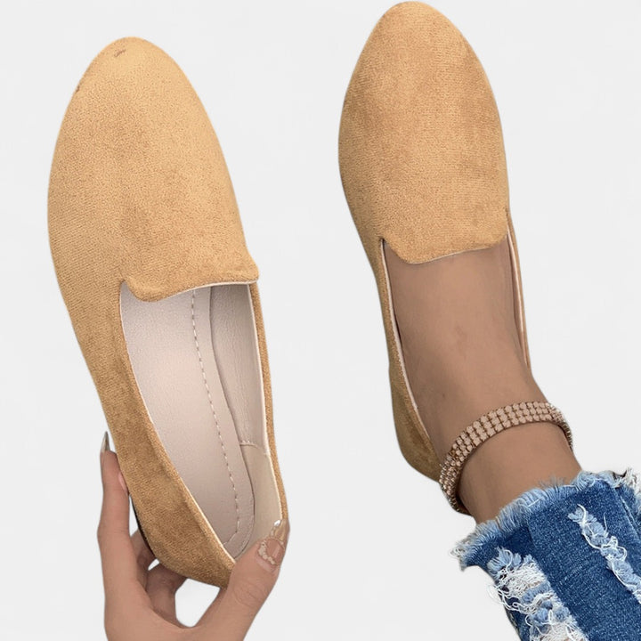 MIA | Women Solid Color Pointed Toe Slip On Flat Shoes