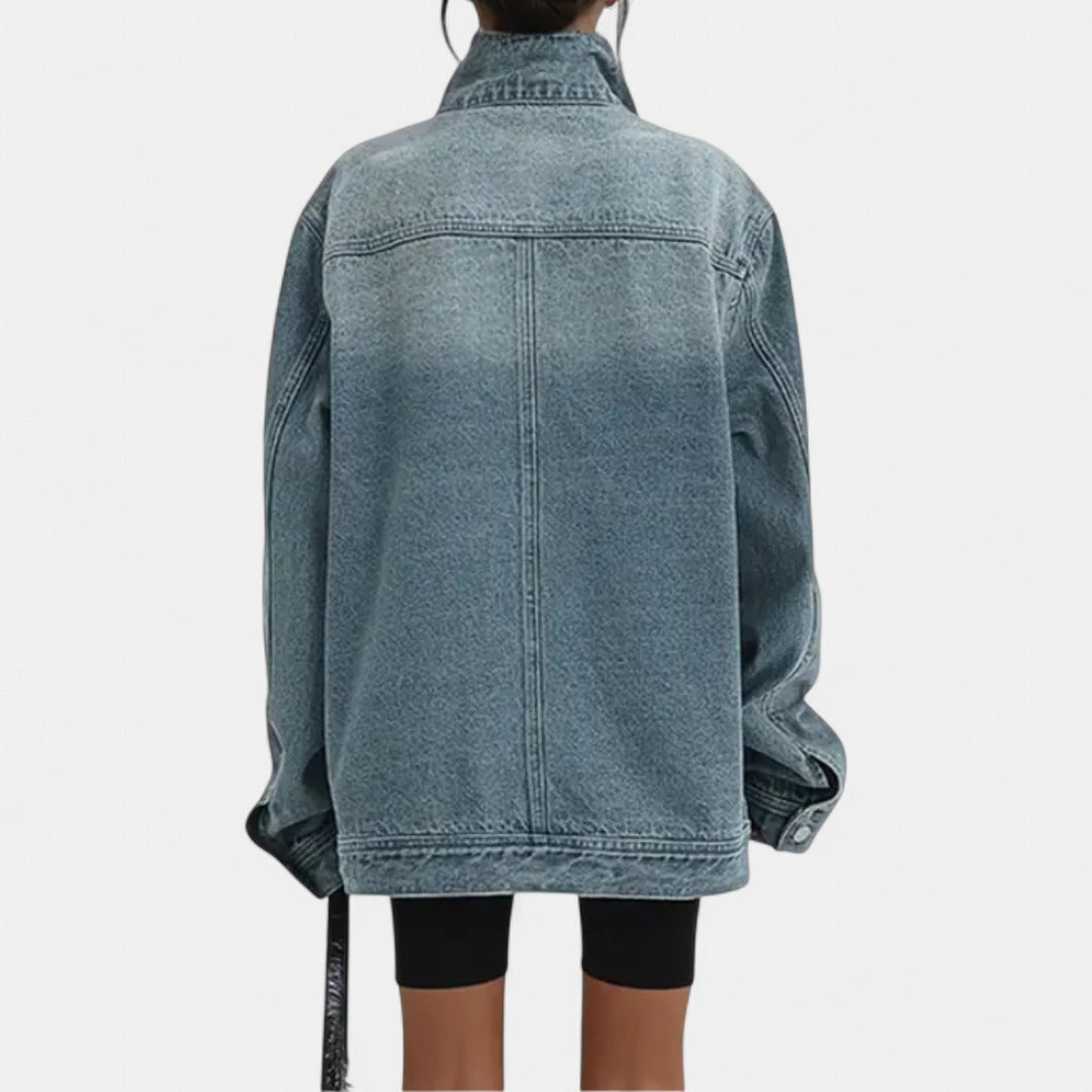 SARAH | Street Style Trendy Asymmetric Button Jacket