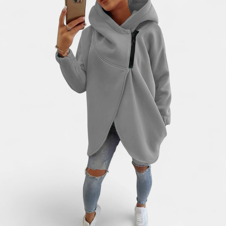 VANIA | Plus Size Half-Zip Pullover Hoodie