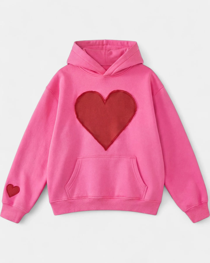 CANDACE | Oversized Heart Design Pullover