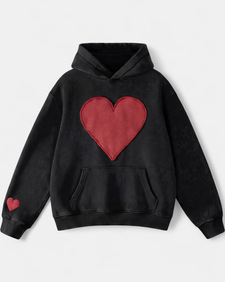 CANDACE | Oversized Heart Design Pullover