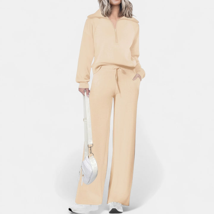 MARA | Casual Matching Sweatshirt and Wide Leg Pants Set