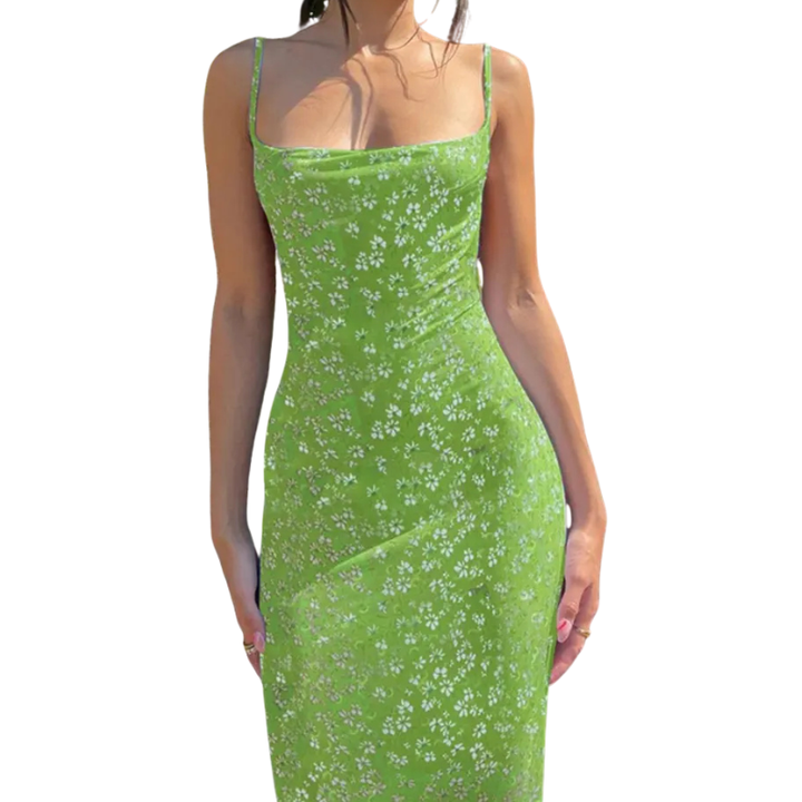 SHUVIE™ – Floral Backless Holiday Maxi Dress