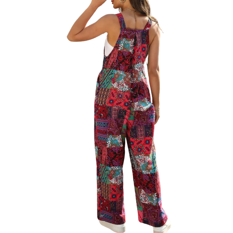 KEHLANI™ – Casual Floral Wide Leg Overalls