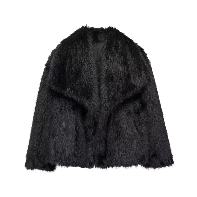MARIA™ – Stylish Plush Oversized Faux Fur Coat