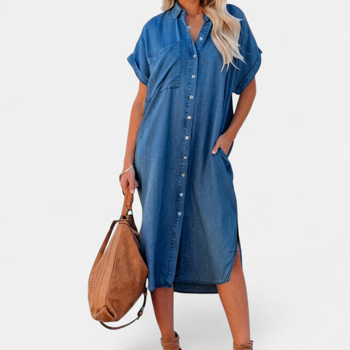XYZA | Timeless Loose Fit Midi Dress