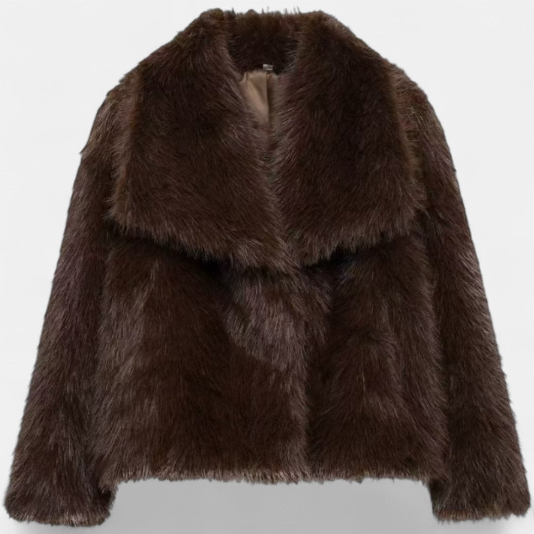 MARIA | Stylish Plush Oversized Faux Fur Coat